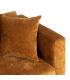 SOFÁ 2 PLAZAS OCRE TEJIDO-MADERA 165 X 96 X 86 CM