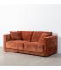 SOFÁ 3 PLAZAS TEJA TEJIDO-MADERA 210 X 96 X 86 CM