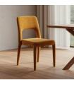Mustard fabric chair 47 x 61 x 84 cm