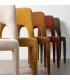 SILLA MOSTAZA TEJIDO SALÓN 47 X 61 X 84 CM