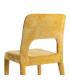 SILLA MOSTAZA TEJIDO SALÓN 47 X 61 X 84 CM