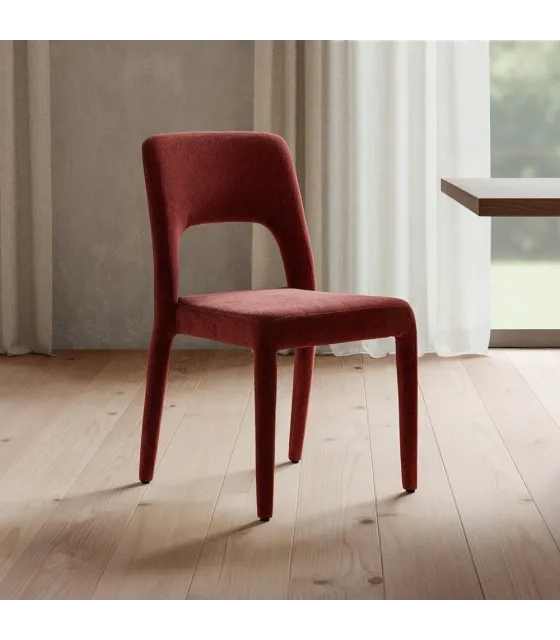 SILLA BURDEOS TEJIDO SALÓN 47 X 61 X 84 CM