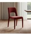 Burgundy Fabric Dining Chair 47 x 61 x 84 cm
