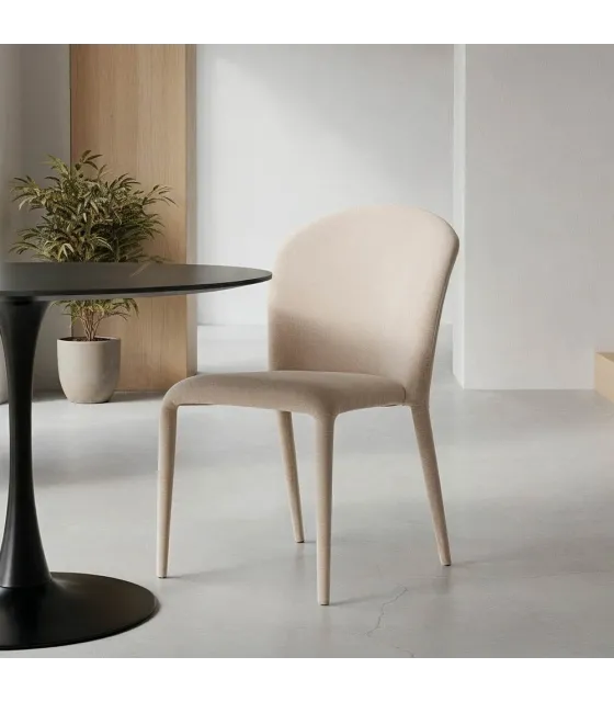 SILLA GRIS TEJIDO SALÓN 50 X 61 X 82 CM