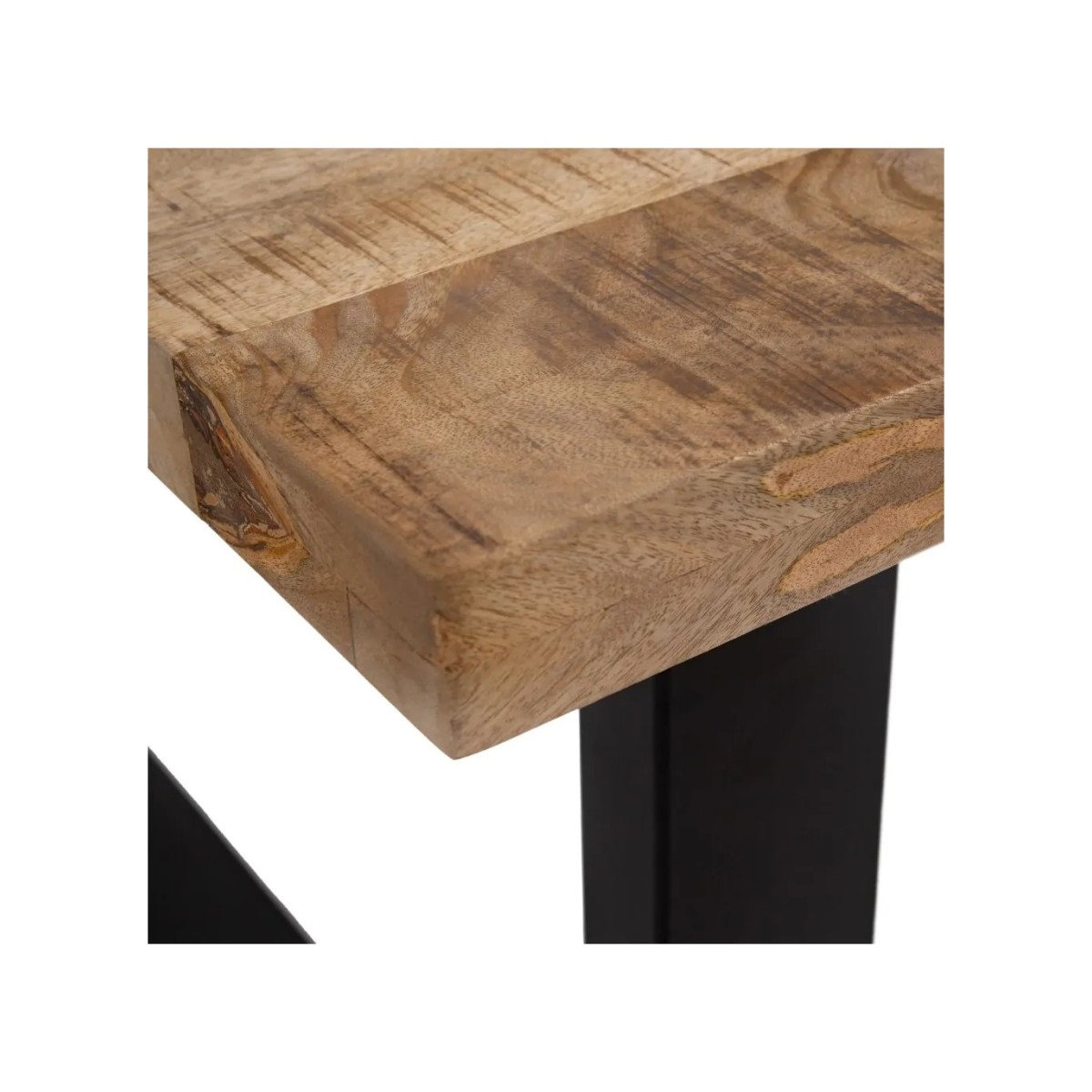 MESA COMEDOR NATURAL-NEGRO 180 X 100 X 76 CM