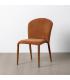 SILLA MARRÓN TEJIDO SALÓN 50 X 61 X 82 CM