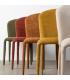 SILLA MARRÓN TEJIDO SALÓN 50 X 61 X 82 CM