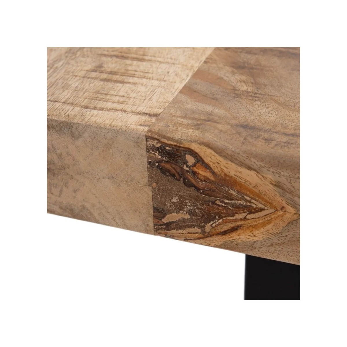 MESA COMEDOR NATURAL-NEGRO 180 X 100 X 76 CM