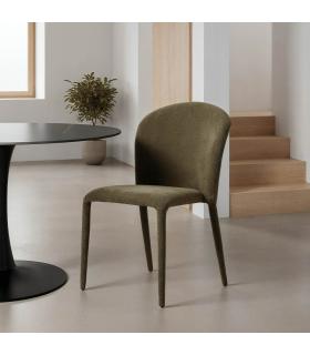 SILLA VERDE TEJIDO SALÓN 50 X 61 X 82 CM