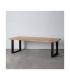 MESA COMEDOR NATURAL-NEGRO 240 X 100 X 76 CM