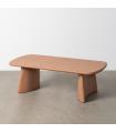 MESA CENTRO TEJA DM-MICROCEMENTO SALÓN 120 X 60 X 38,50 CM