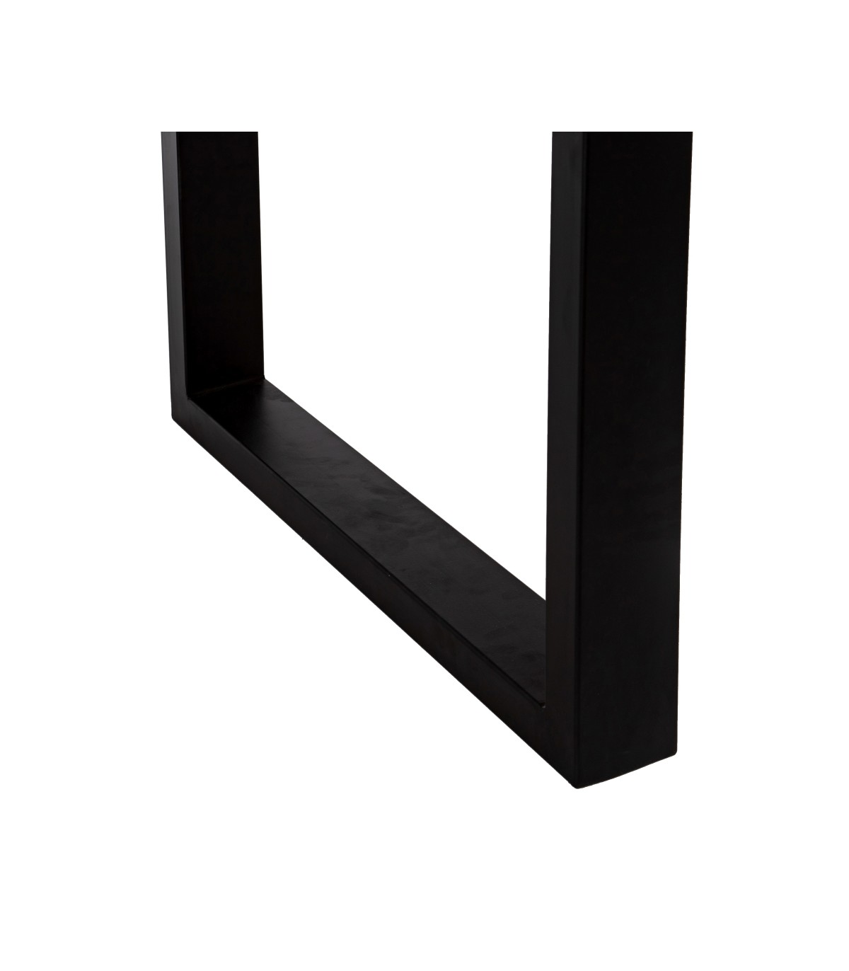 Mesa comedor natural-negro madera-hierro 240 x 100 x 79 cm