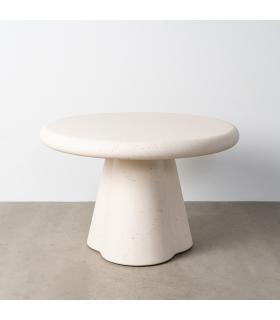 MESA COMEDOR TERRAZO DM-MICROCEMENTO 120 X 120 X 76 CM