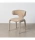 SILLA TAUPE TEJIDO 58 X 55 X 76 CM