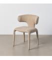 Taupe fabric chair 58 x 55 x 76 cm