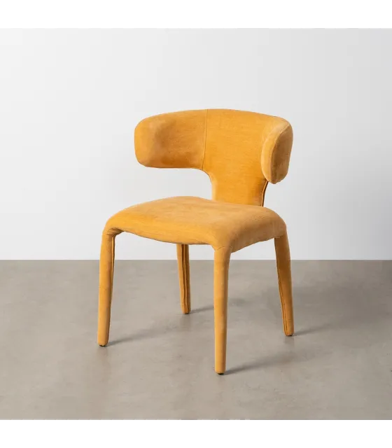 SILLA MOSTAZA TEJIDO 58 X 55 X 76 CM