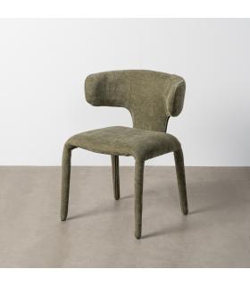 SILLA VERDE TEJIDO 58 X 55 X 76 CM