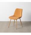 Camel fabric-metal contract chair 50 x 60 x 85 cm