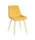 SILLA AMARILLO TEJIDO-METAL CONTRACT 50 X 60 X 85 CM