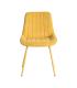 SILLA AMARILLO TEJIDO-METAL CONTRACT 50 X 60 X 85 CM