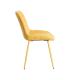 SILLA AMARILLO TEJIDO-METAL CONTRACT 50 X 60 X 85 CM