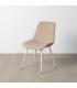 SILLA BEIGE TEJIDO-METAL CONTRACT 50 X 60 X 85 CM