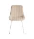 SILLA BEIGE TEJIDO-METAL CONTRACT 50 X 60 X 85 CM