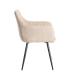 SILLA BEIGE TEJIDO-METAL SALÓN 55 X 58,50 X 84 CM