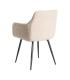 SILLA BEIGE TEJIDO-METAL SALÓN 55 X 58,50 X 84 CM