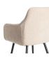 SILLA BEIGE TEJIDO-METAL SALÓN 55 X 58,50 X 84 CM