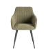 SILLA VERDE TEJIDO-METAL SALÓN 55 X 58,50 X 84 CM