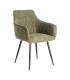 SILLA VERDE TEJIDO-METAL SALÓN 55 X 58,50 X 84 CM