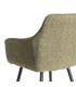 SILLA VERDE TEJIDO-METAL SALÓN 55 X 58,50 X 84 CM