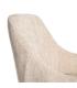 TABURETE BEIGE TEJIDO-METAL SALÓN 47 X 47 X 93 CM
