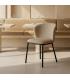 SILLA ESPIGA BEIGE TEJIDO-METAL SALÓN 55 X 55 X 78 CM