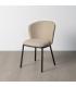 SILLA ESPIGA BEIGE TEJIDO-METAL SALÓN 55 X 55 X 78 CM