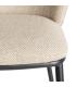 SILLA ESPIGA BEIGE TEJIDO-METAL SALÓN 55 X 55 X 78 CM