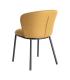 SILLA ESPIGA MOSTAZA TEJIDO-METAL SALÓN 55 X 55 X 78 CM