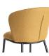SILLA ESPIGA MOSTAZA TEJIDO-METAL SALÓN 55 X 55 X 78 CM