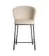 TABURETE ESPIGA BEIGE TEJIDO-METAL SALÓN 55 X 55 X 96 CM