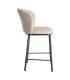 TABURETE ESPIGA BEIGE TEJIDO-METAL SALÓN 55 X 55 X 96 CM
