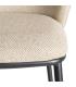 TABURETE ESPIGA BEIGE TEJIDO-METAL SALÓN 55 X 55 X 96 CM
