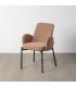SILLA JASPEADO ROSA TEJIDO-METAL SALÓN 56 X 57 X 84 CM