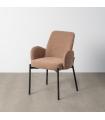 Pink fabric-metal marl living room chair 56 x 57 x 84 cm