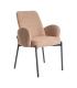 SILLA JASPEADO ROSA TEJIDO-METAL SALÓN 56 X 57 X 84 CM
