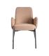 SILLA JASPEADO ROSA TEJIDO-METAL SALÓN 56 X 57 X 84 CM
