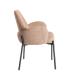 SILLA JASPEADO ROSA TEJIDO-METAL SALÓN 56 X 57 X 84 CM