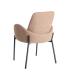 SILLA JASPEADO ROSA TEJIDO-METAL SALÓN 56 X 57 X 84 CM