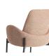SILLA JASPEADO ROSA TEJIDO-METAL SALÓN 56 X 57 X 84 CM