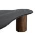 MESA CENTRO NEGRO-MARRÓN MÁRMOL/MADERA 135 X 80 X 37 CM